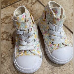 Toddler Converse Chuck Taylor Floral High Tops